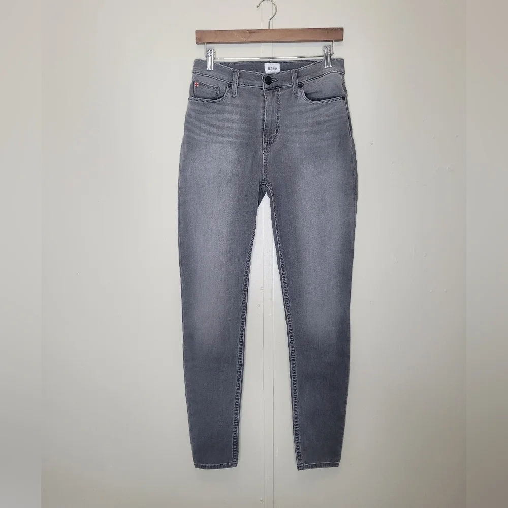 Hudson Blair High Rise Super Skinny Womens Size 28 Gray Stretch